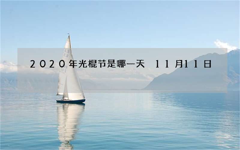 2020年光棍节是哪一天 11月11日